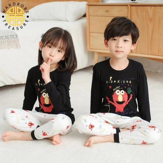 Monster Printed Night Suit For Kids