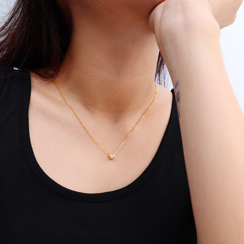 Birth Stone Charm Necklace