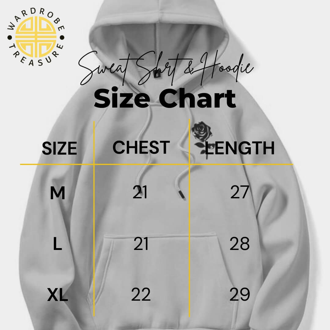 Red Be Curious Printed Hoodie For Her