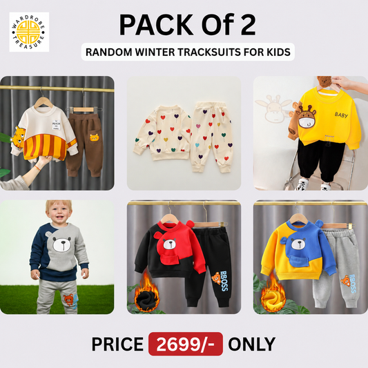 Pack of 2 Kids Winter Tracksuits (Random Design)