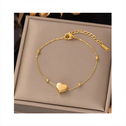 Dotted Heart Bracelet