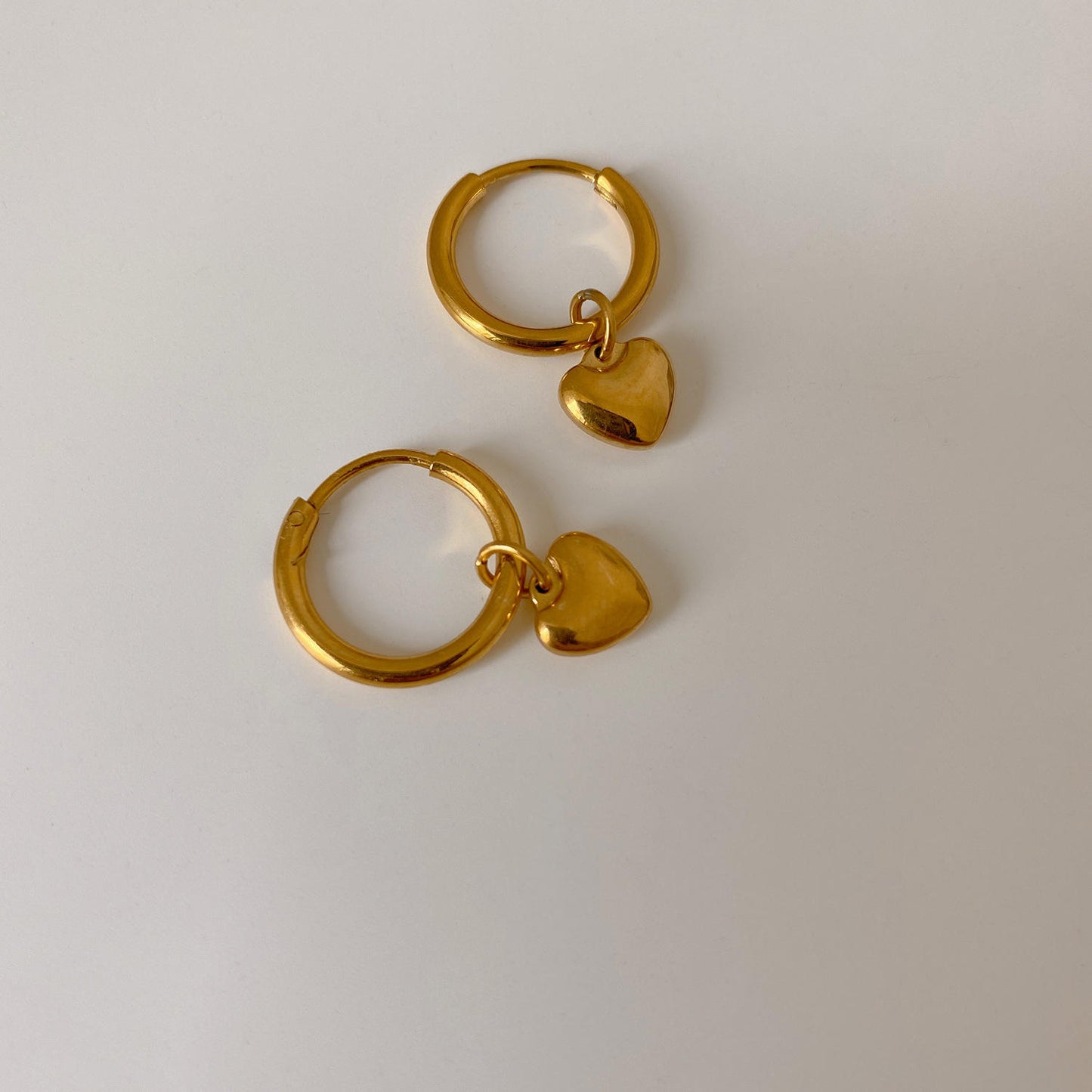Golden Heart Earing