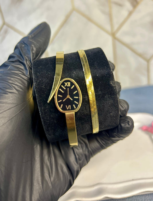 Snake Watch & Snake Bracelet "Pack of 2 Stack"