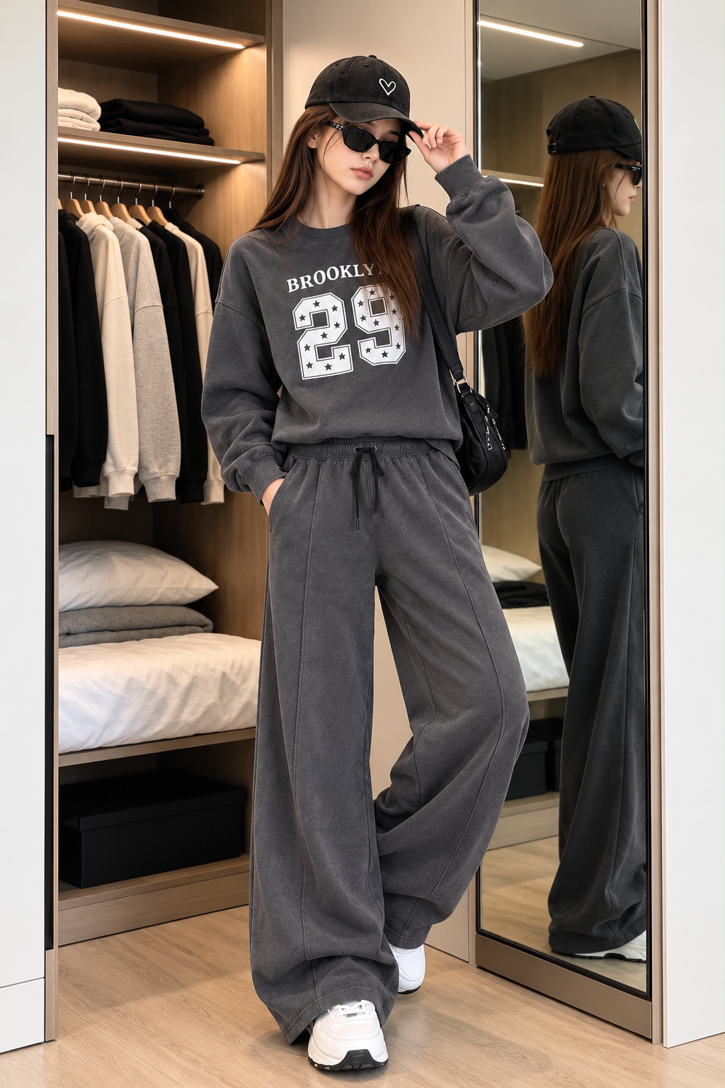 Charcoal Grey Brooklyn 29 Tracksuit For Her