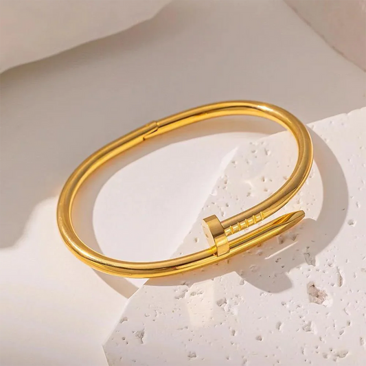 Golden Nail Bangle