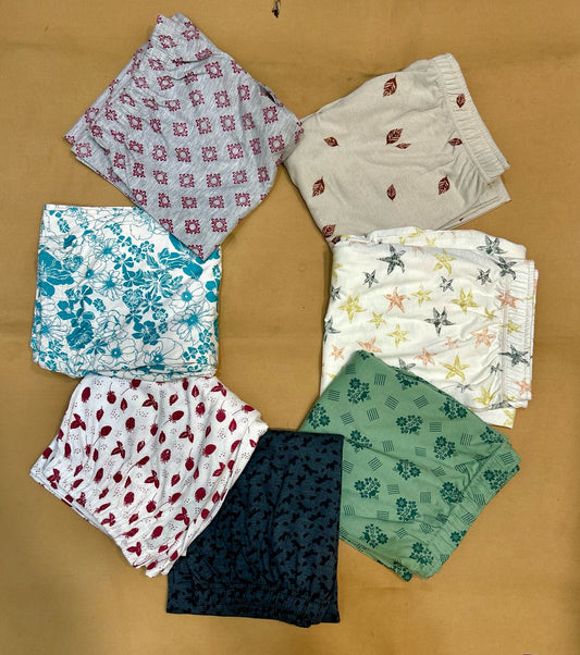 Pack of 2 Random Printed Ladies Loose Pajamas