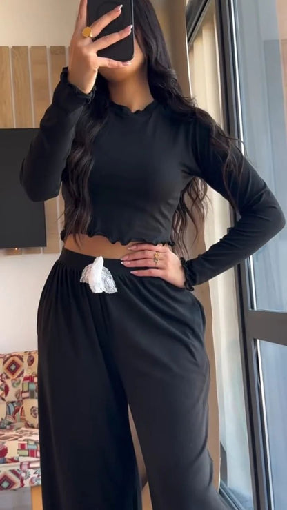 BareezaFlow Wide Leg Coord Set