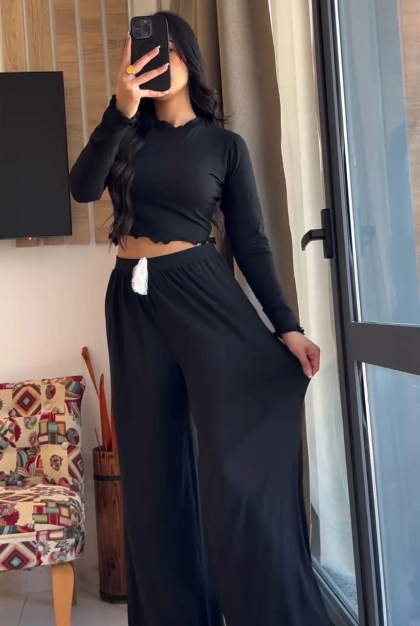 BareezaFlow Wide Leg Coord Set
