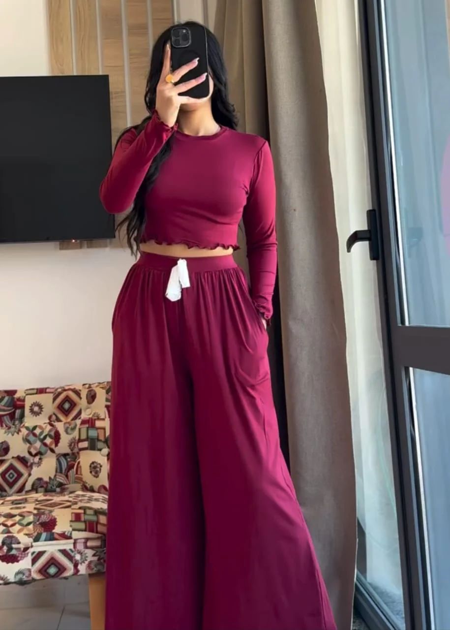 BareezaFlow Wide Leg Coord Set