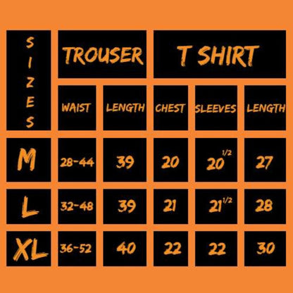 Red Quater Sleeves with Black Pipin Loungewear For Her