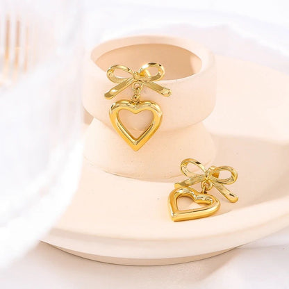 Heart Bow Earing