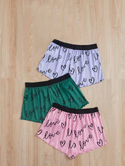 Printed Shorts Pack Of 03 For Her